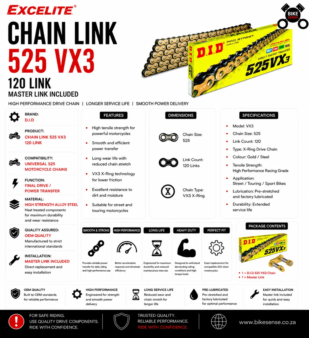 DID Chain Link 219FTH CAM