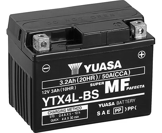 Yuasa YTX4L-BS 12V motorcycle battery