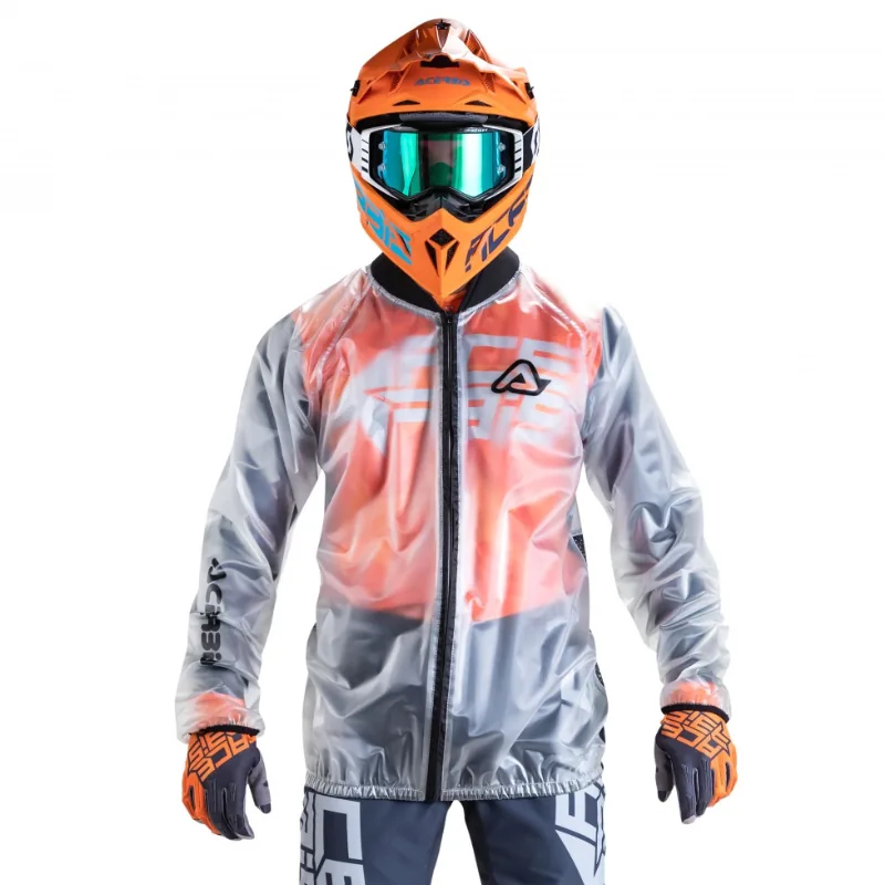 Acerbis Riding Gear Rain JCK PRO Transparent 3XL Clear