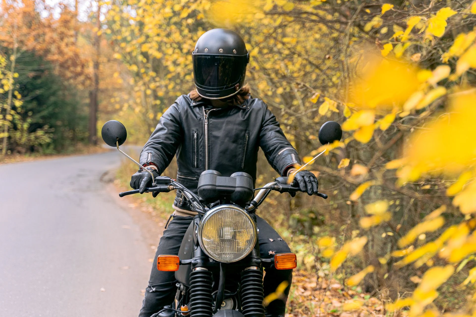 Rider in full gear