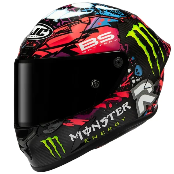 HJC RPHA 1 V2 Carbon Funky Diablo MC8 full-face racing helmet