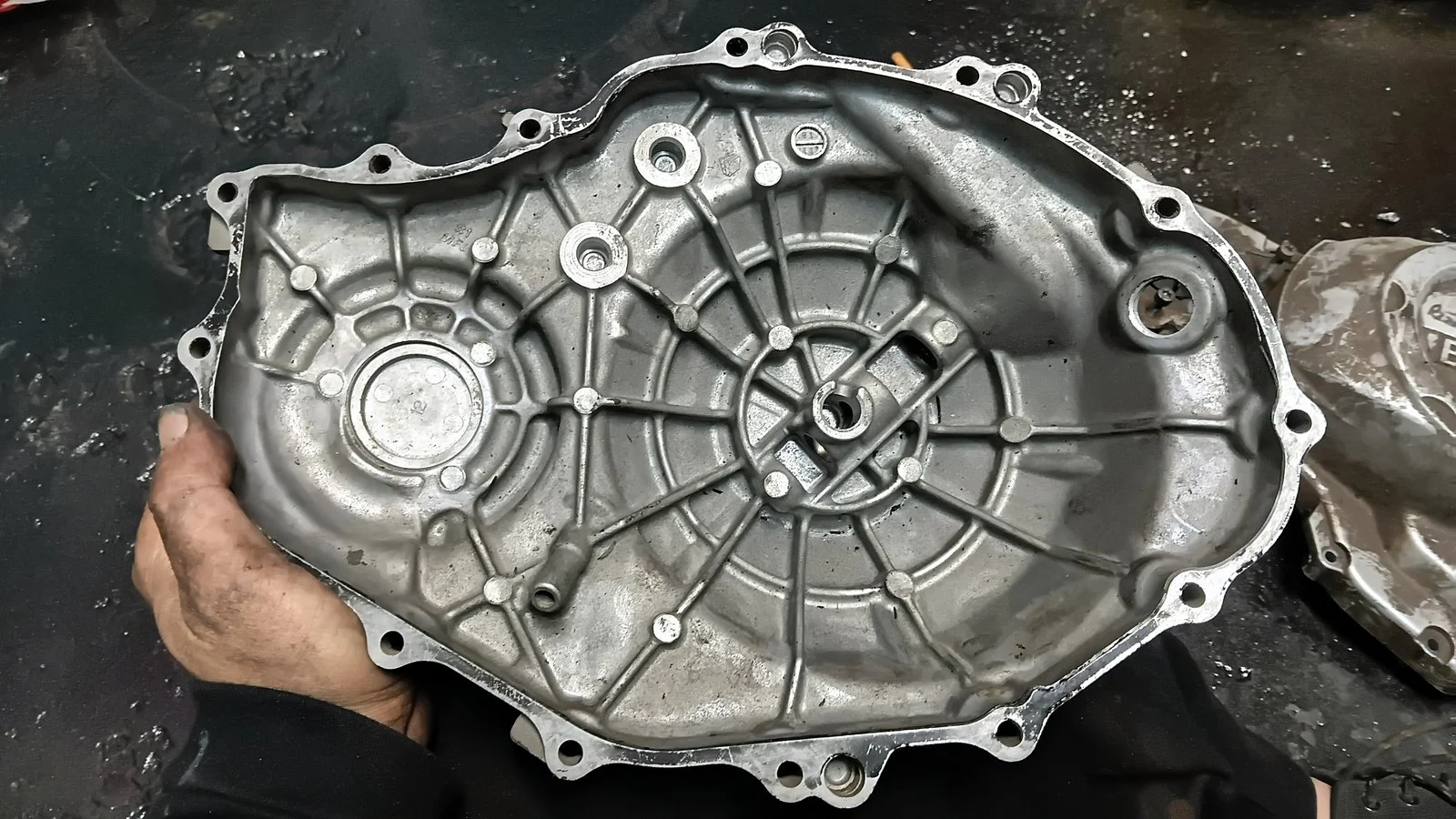 Used Honda CBR1000RR 2008–2011 right clutch cover – inside gasket face