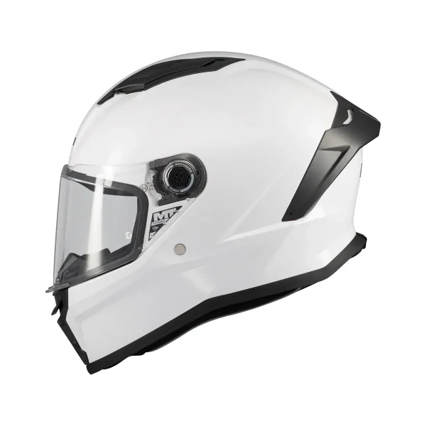 MT Stinger 2 Pure A0 Pearl White Gloss full-face helmet